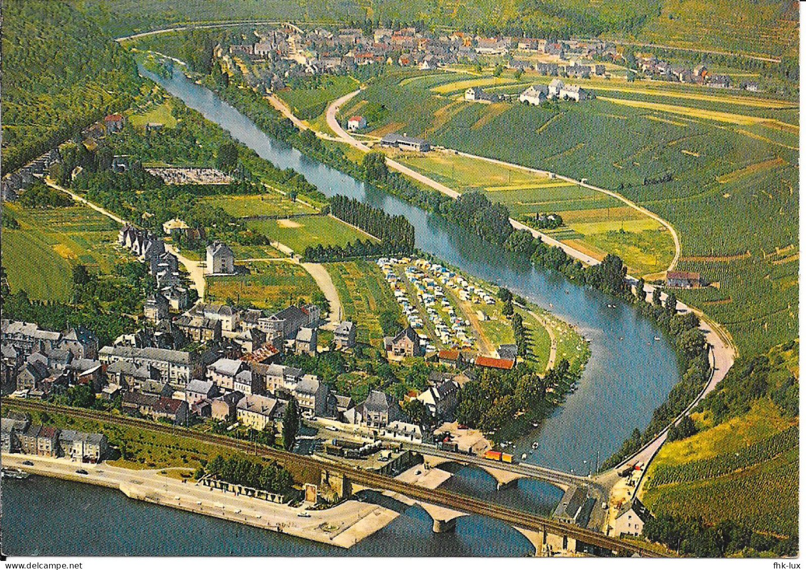 CARTE POSTALE  WASSERBILLIG - LUXEMBOURG -  VUE AERIENNE - Altri & Non Classificati