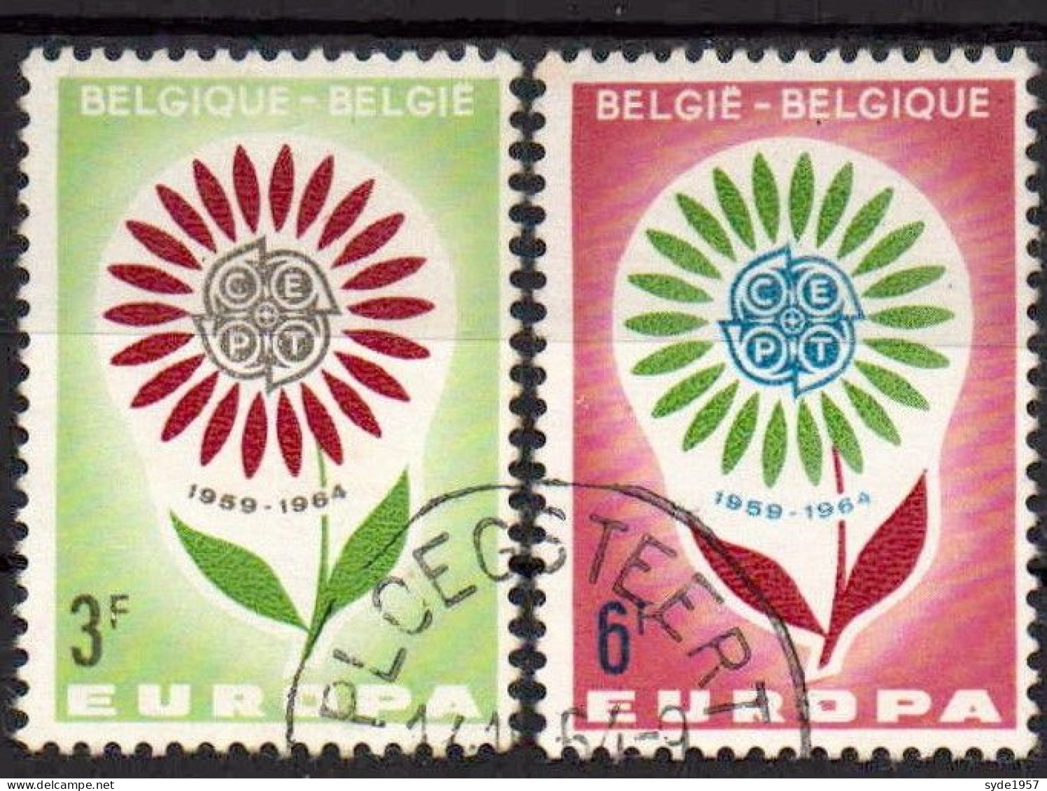 Belgique 1964 Europa COB 1298- 1299 - Used Stamps