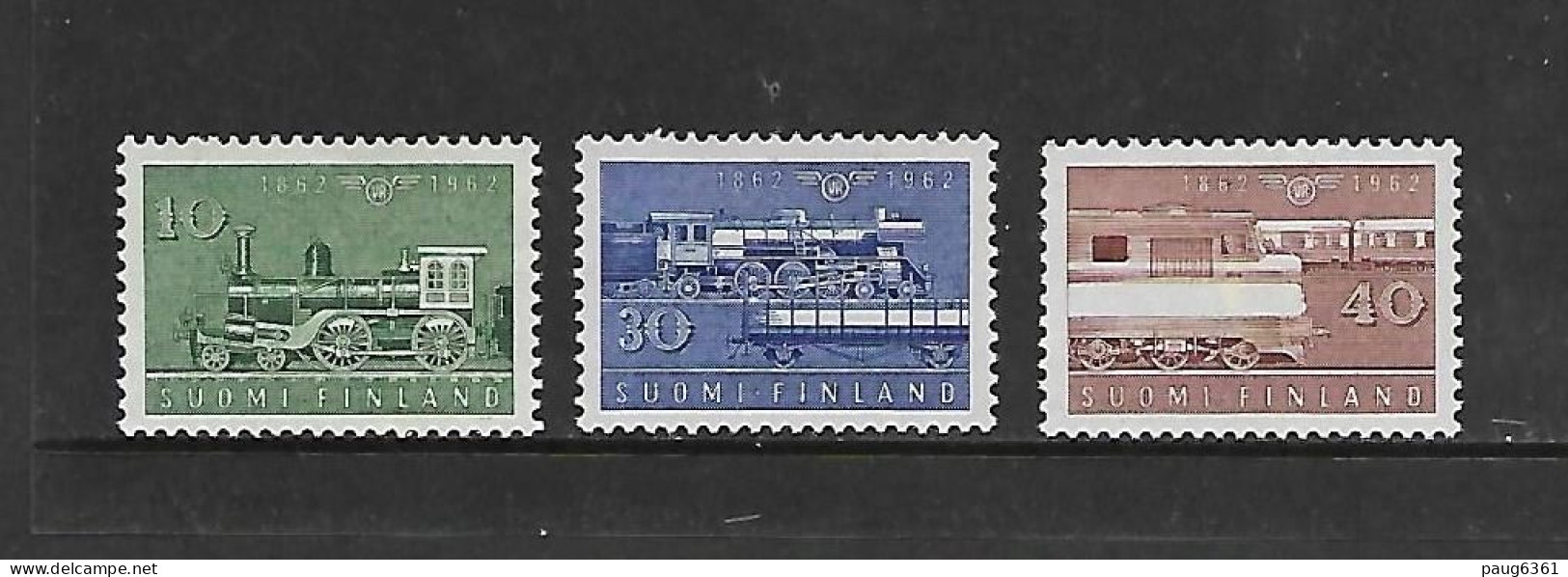 FINLANDE 1963 TRAINS YVERT N°519/521 NEUF MNH** - Treni