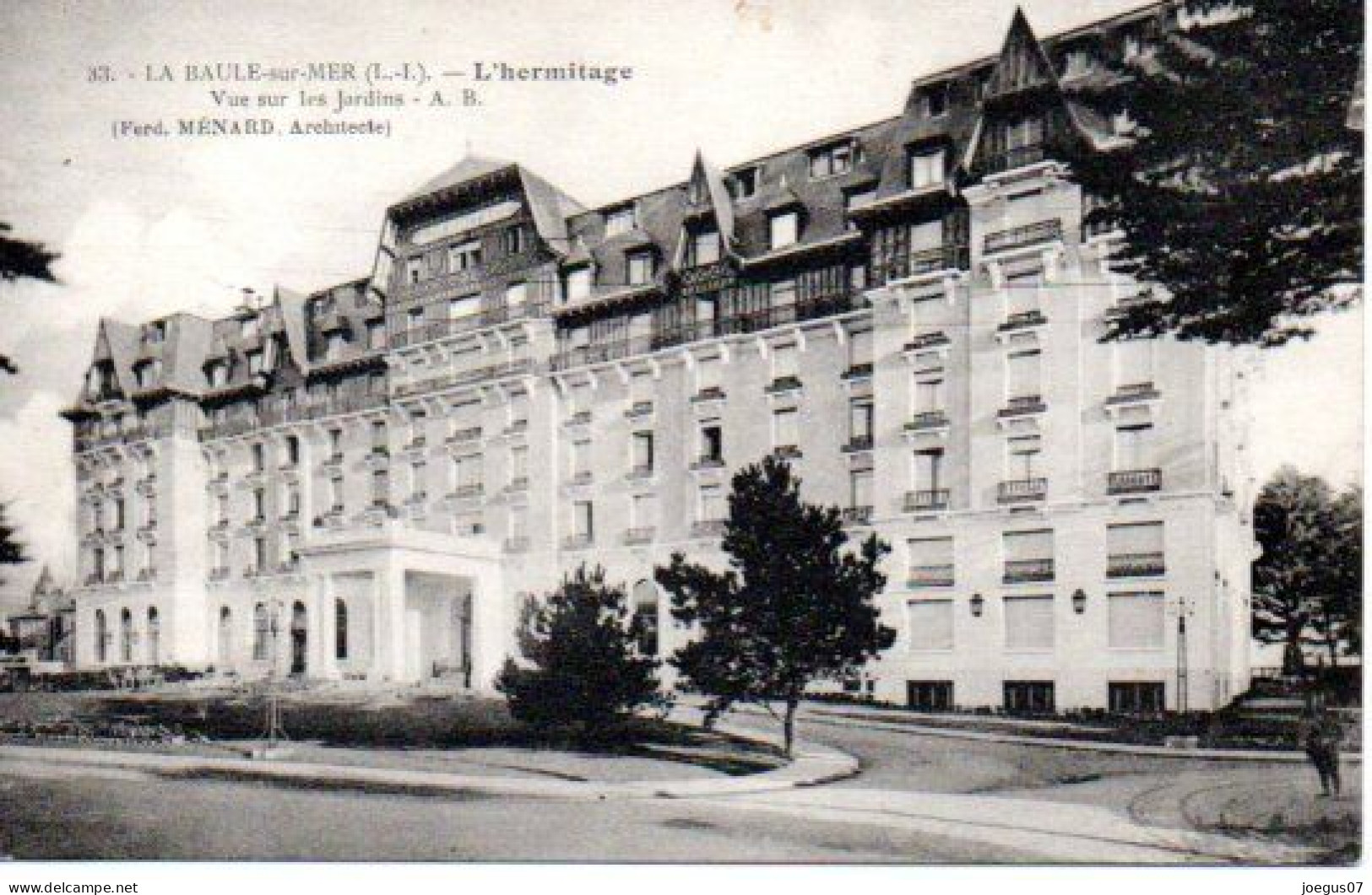 44 LA BAULE-sur-MER - L'hermitage. Vue Sur Les Jardins - Phototypie A. Bruel - La Baule-Escoublac