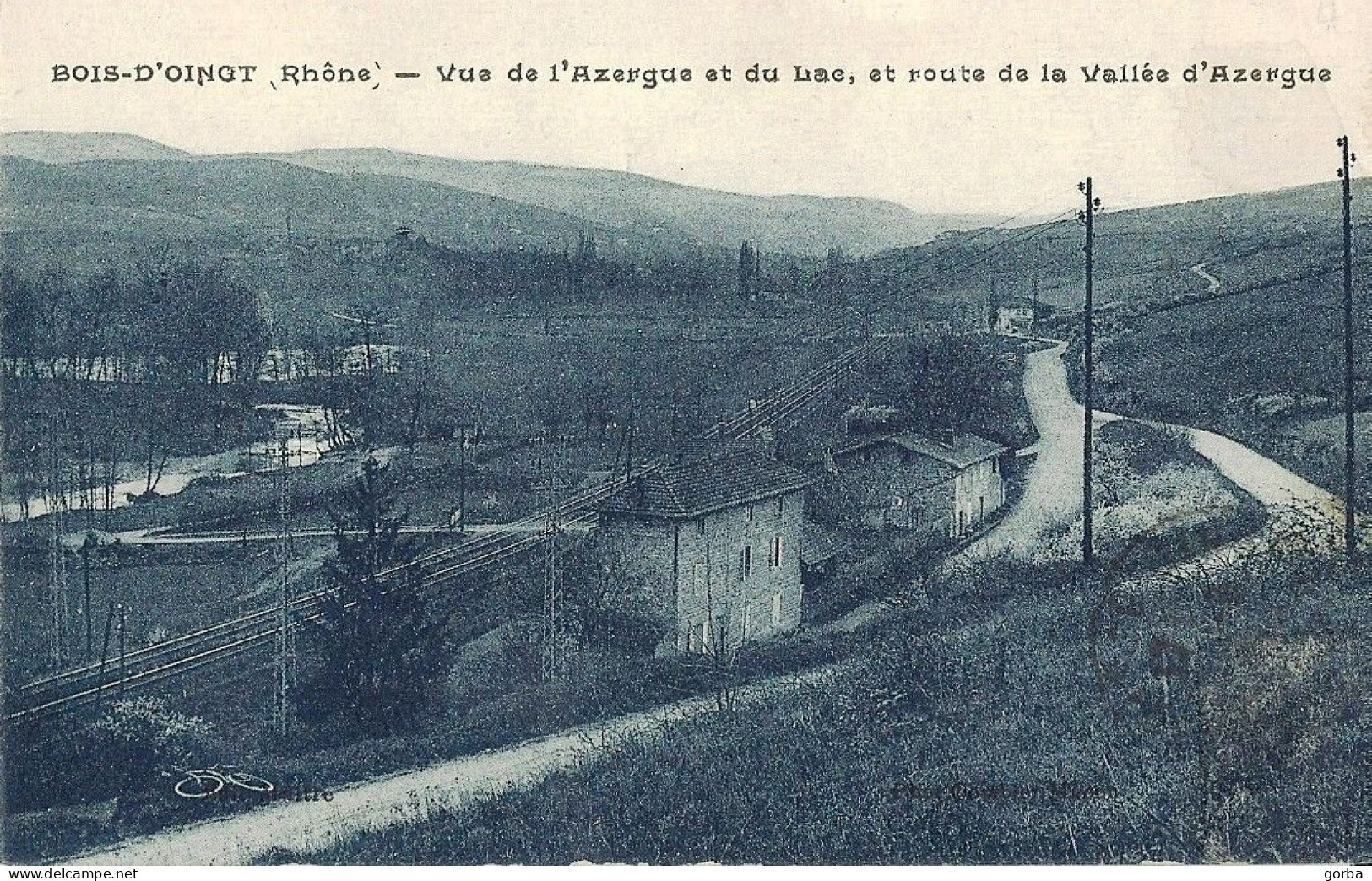 *CPA  - 69 - BOIS-D'OINGT - Vue De L'Azergue Et Du Lac, Route De La Vallée D'Azergue - Autres & Non Classés