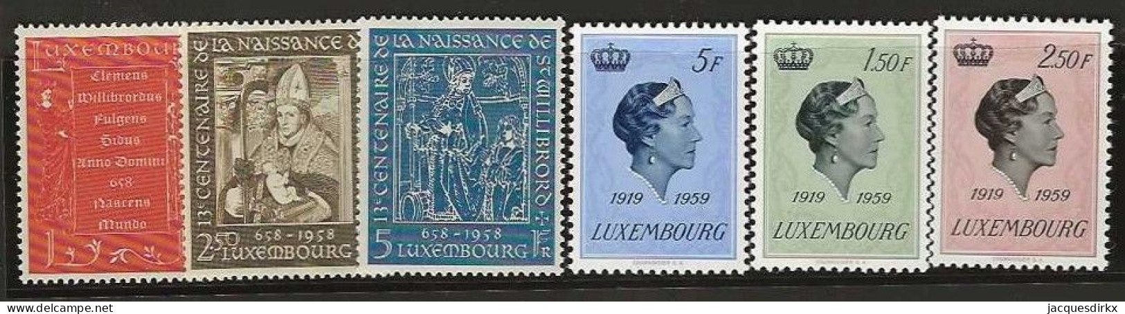 Luxembourg  .  Y&T   .    6 Timbres    .   **    .    Neuf Avec Gomme Et SANS Charnière - Unused Stamps