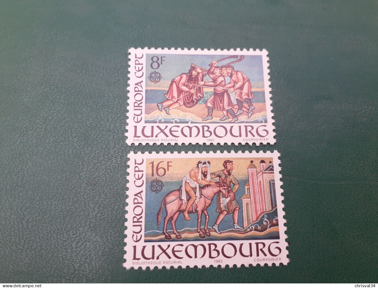 TIMBRES  LUXEMBOURG    ANNEE  1983    N  1024  /  1025        NEUFS  LUXE** - Nuevos