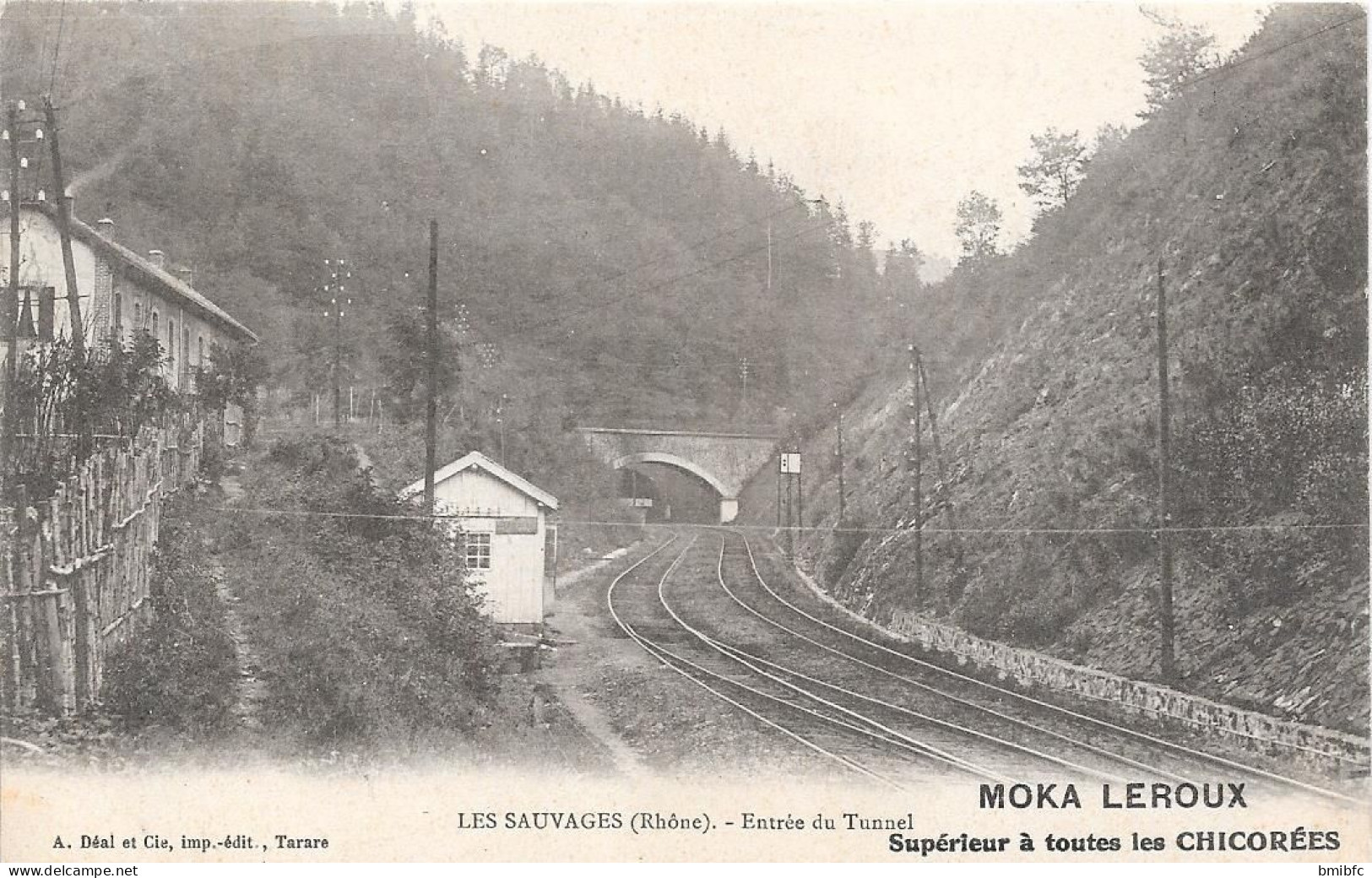 LES SAUVAGES - Entrée Du Tunnel (Pub MOKA LEROUX Supérieur à Toutes Les CHICORÉES) - Other & Unclassified