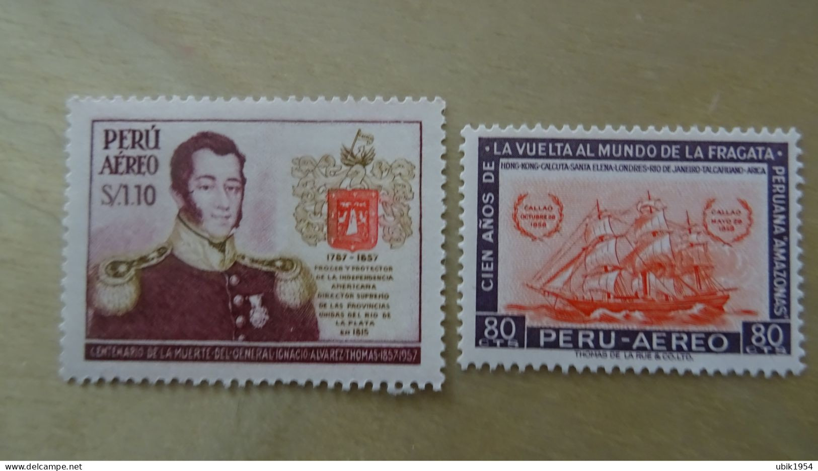 1958 MNH E45 - Perù