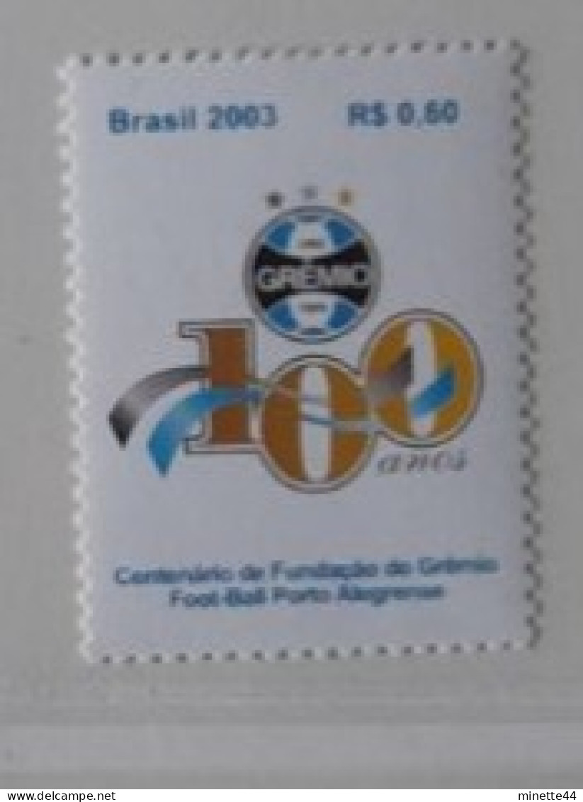 BRESIL BRASIL  2003  MNH**   FOOTBALL FUSSBALL SOCCER CALCIO VOETBAL FUTBOL FUTEBOL FOOT FOTBAL - Nuovi