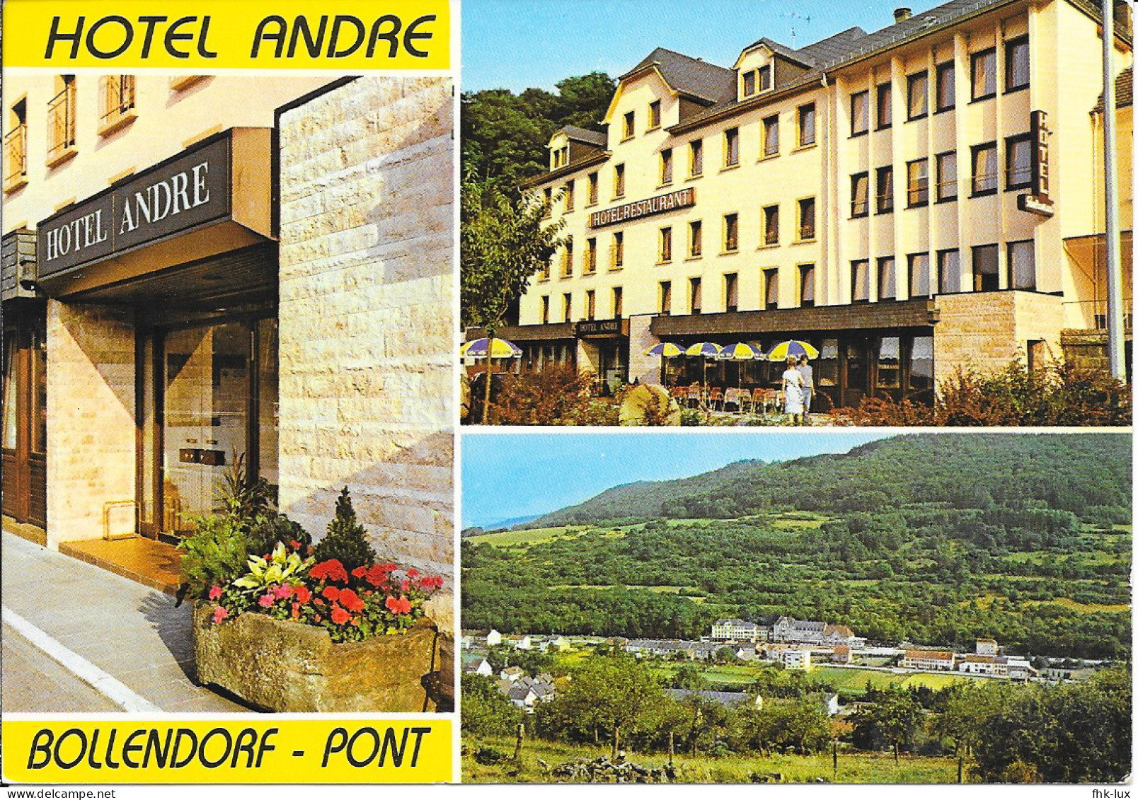 CARTE POSTALE  BOLLENDORF PONT  - LUXEMBOURG -  HOTEL  ANDRE - Andere & Zonder Classificatie