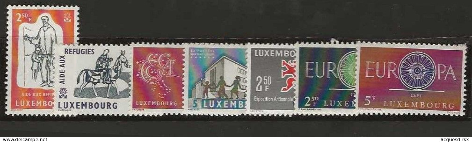 Luxembourg  .  Y&T   .    7 Timbres    .   **    .    Neuf Avec Gomme Et SANS Charnière - Nuevos