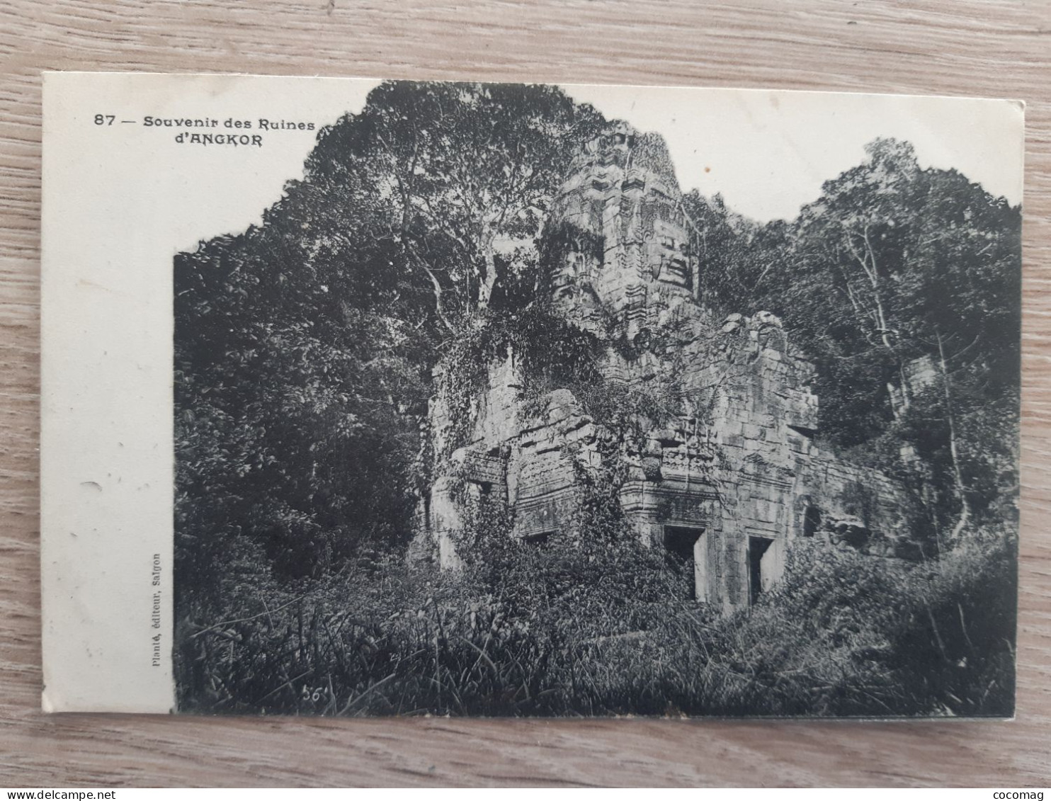 VIET-NAM INDOCHINE COCHINCHINE  TONKIN SAIGON NAVIRE SOUVENIR DES RUINES D'ANGKOR 87 - Viêt-Nam