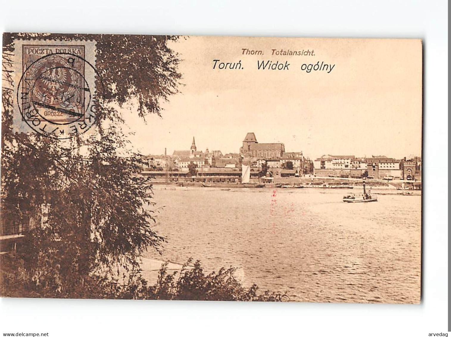 X1783 POLAND TORUN WIDOK OGOLNY - Polonia