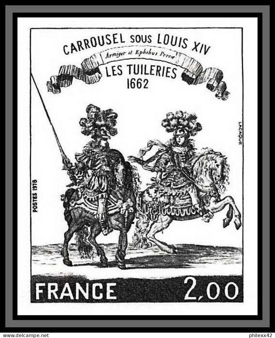 France N°1983 Les Tuileries Carrousel Louis 14 Non Dentelé ** MNH Imperf 1978 - 1971-1980