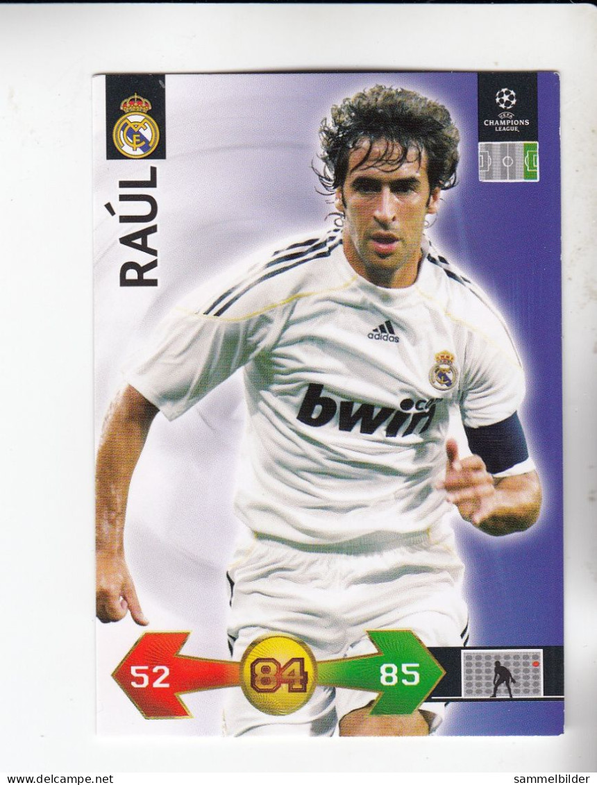 Panini Champions League Trading Card 2009 2010 Raul   Real Madrid - Andere & Zonder Classificatie