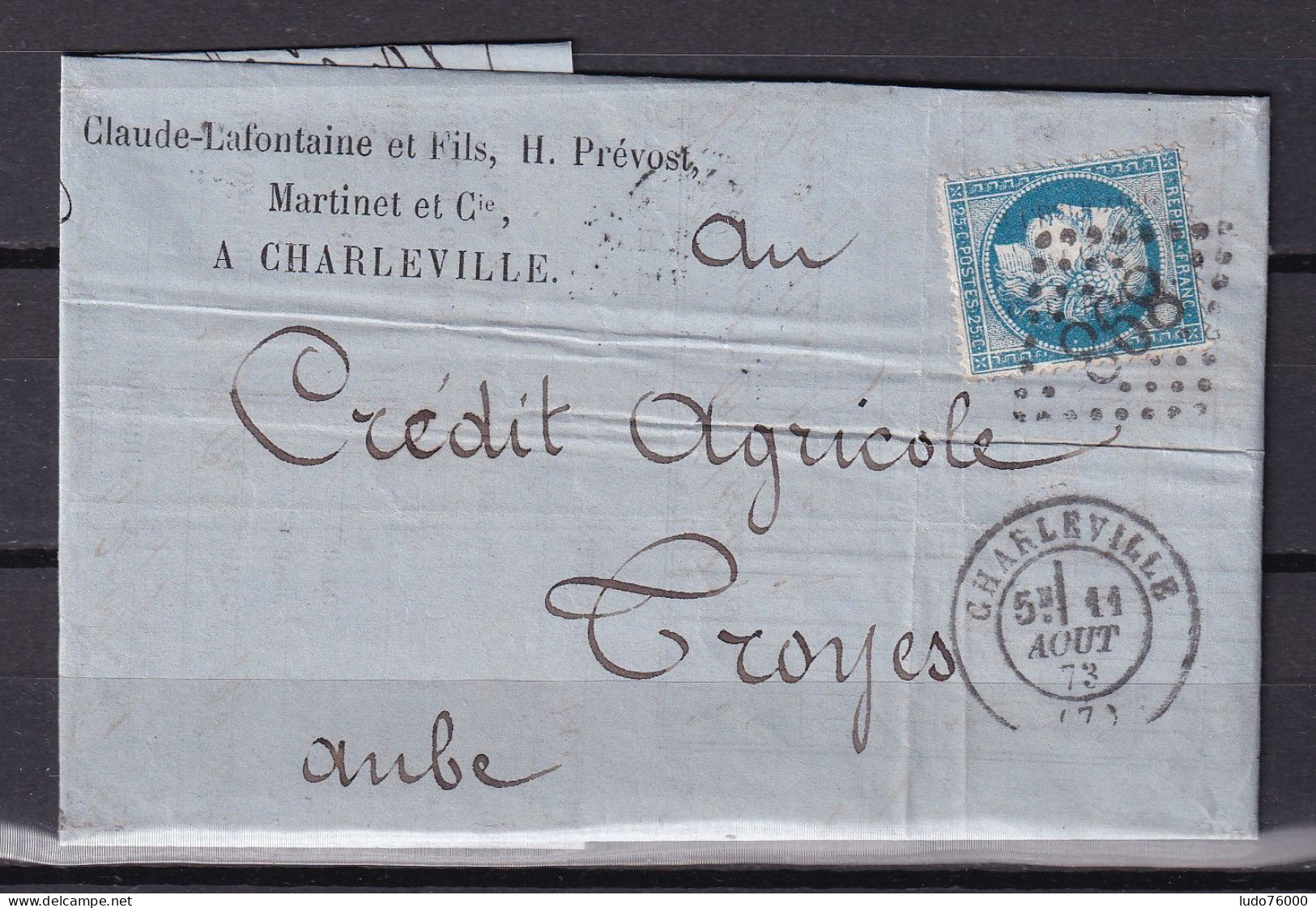 D 809 / CERES N° 60 SUR LETTRE - 1871-1875 Cérès