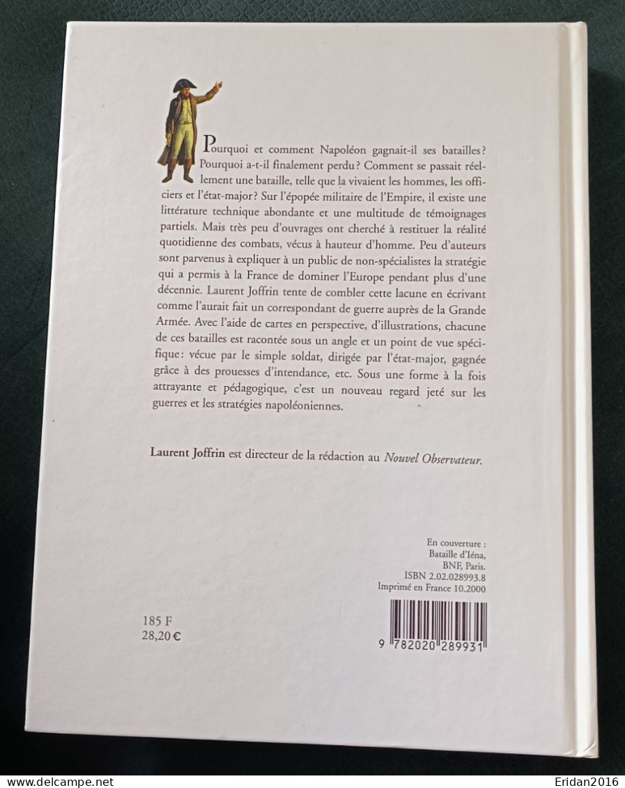 Les Batailles De Napoléon  : Laurent Joffrin : GRAND FORMAT - Histoire