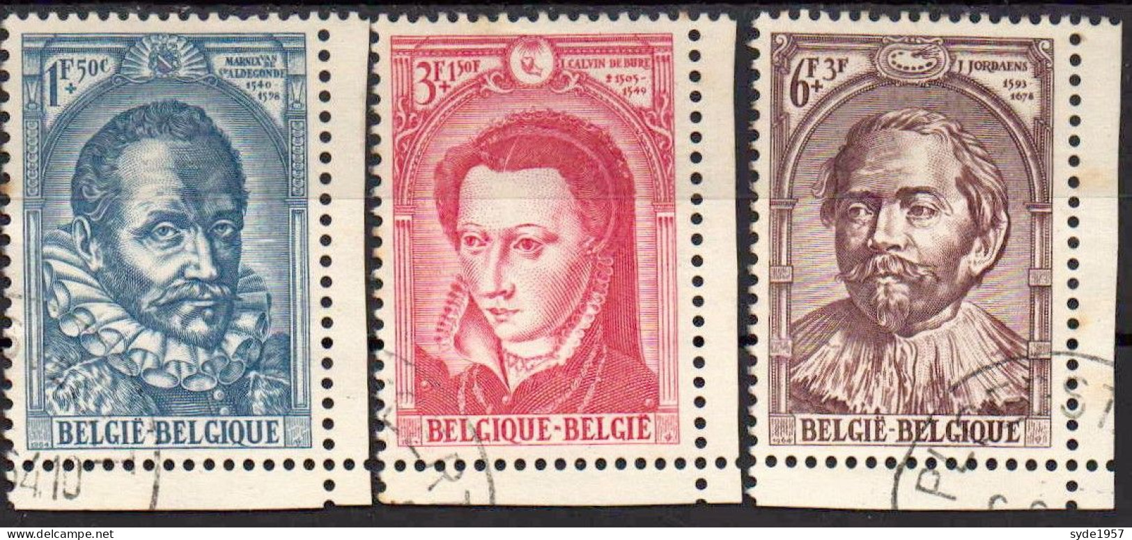 Belgique 1964 Protestantisme En Belgique COB 1287 à 1289 - Used Stamps