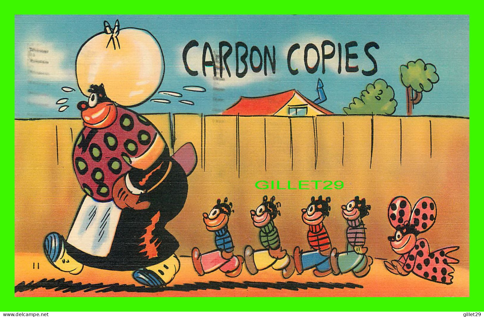 HUMOUR, COMIC - CARBON COPIES OF BLACK KIDS - TRAVEL IN 1942 - - Humour