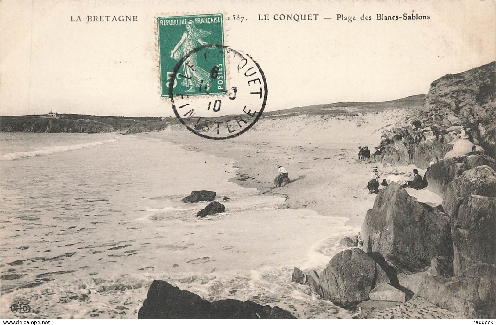 LE CONQUET : PLAGE DES BLANCS SABLONS - Le Conquet