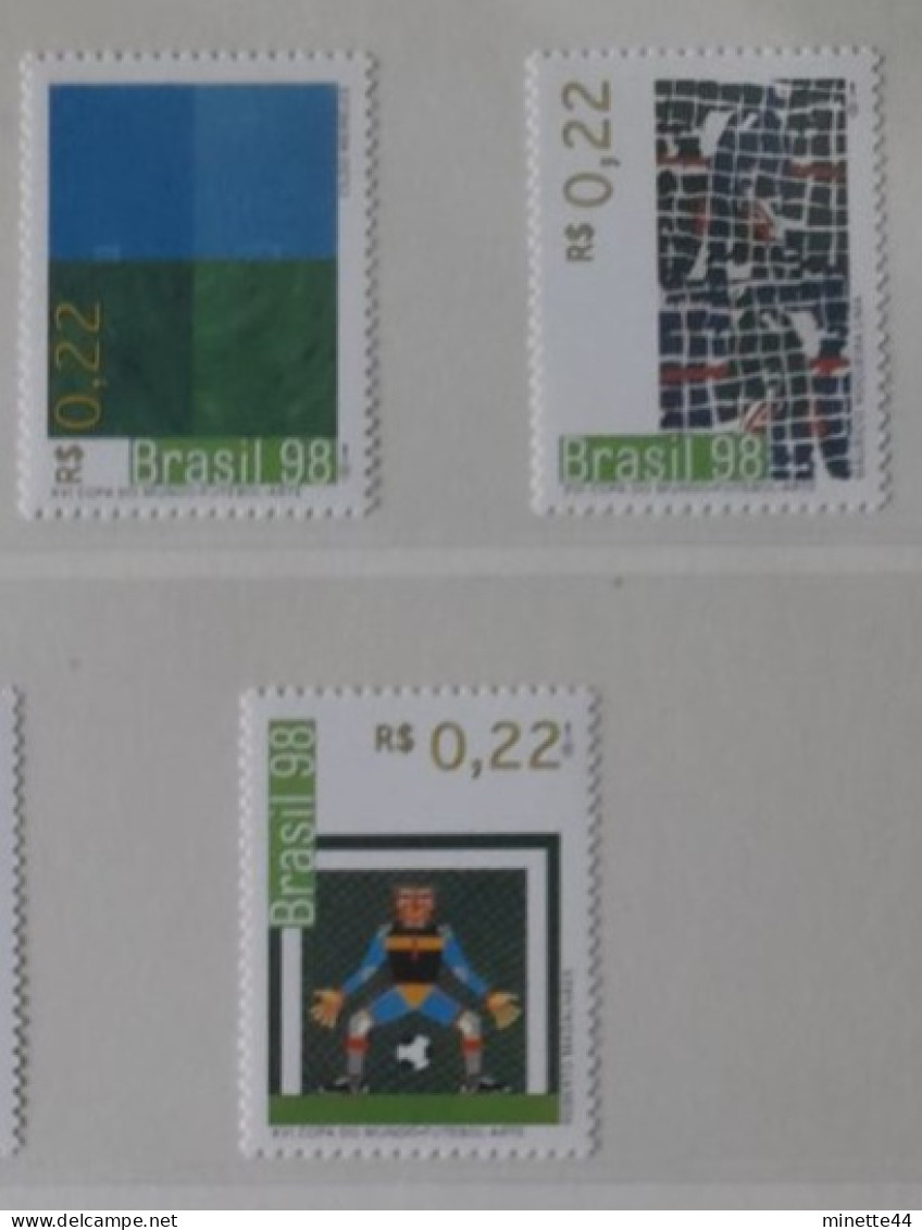 BRESIL BRASIL  1998 GARDIEN  MNH** 24 STAMPS FULL S   FOOTBALL FUSSBALL SOCCER CALCIO VOETBAL FUTBOL FUTEBOL FOOT FOTBAL - Neufs