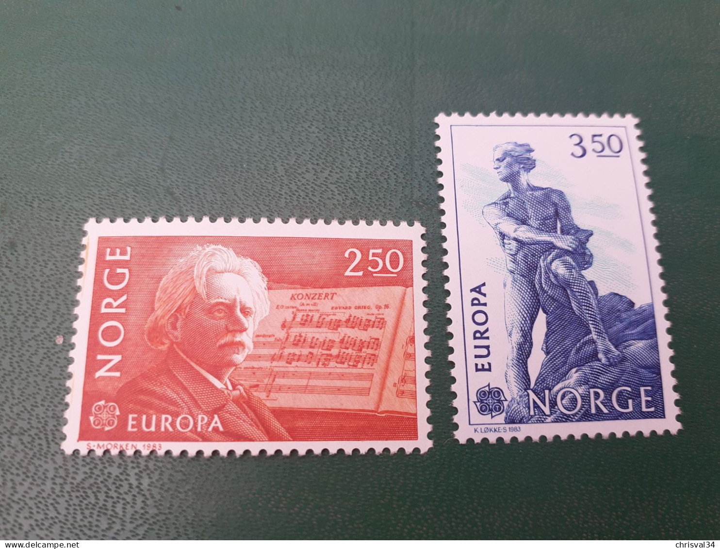 TIMBRES  NORVEGE  ANNEE  1983    N  841  /  842        NEUFS  LUXE** - Nuevos
