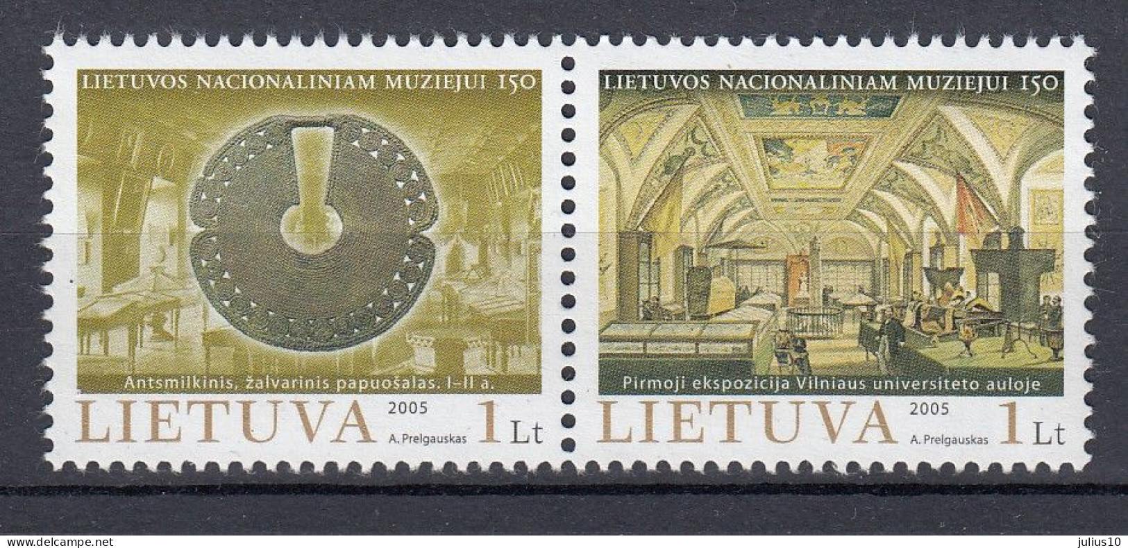 LITHUANIA 2005 National Museum MNH(**) Mi 873-874 #Lt981 - Litouwen