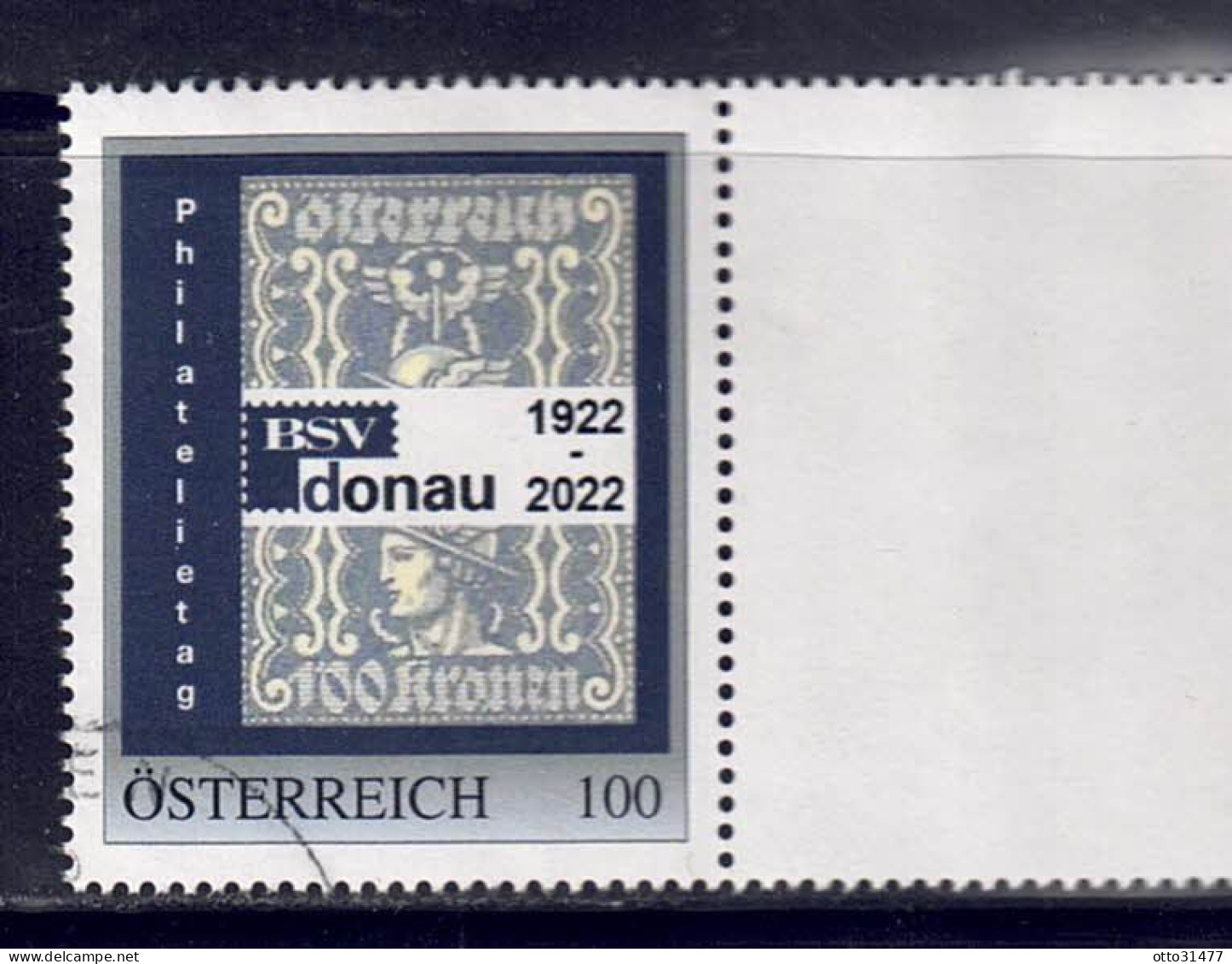 Österreich PM - BSV Donau (1922 - 2022), Gestempelt / Used - Timbres Personnalisés