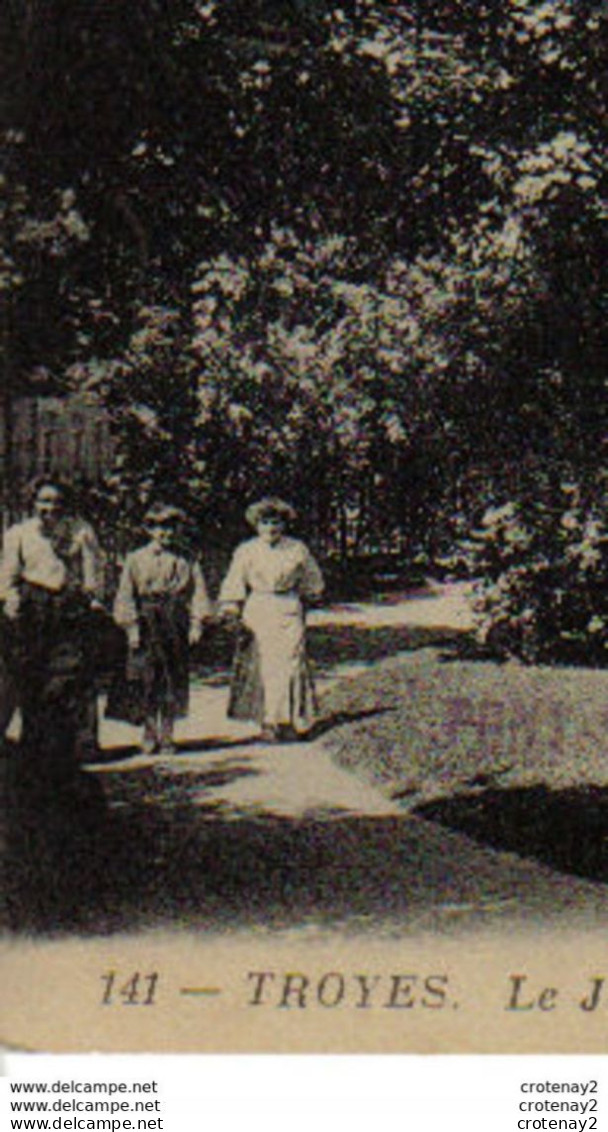 10 TROYES N°141 Le Jardin De Chevreuse Animée VOIR ZOOM En 1914 - Troyes