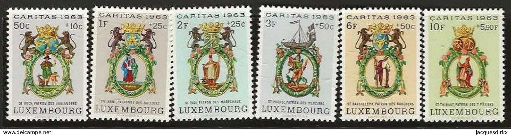 Luxembourg  .  Y&T   .   638/643      .   **    .    Neuf Avec Gomme Et SANS Charnière - Nuevos