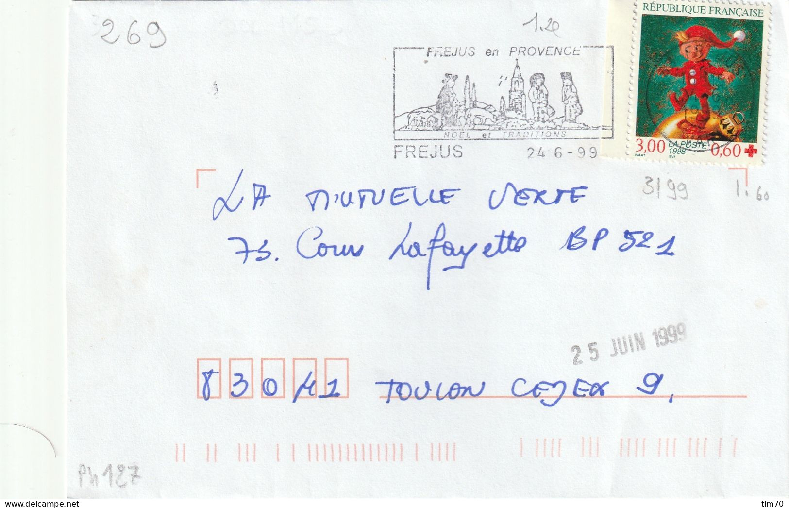 FLAMME  PERMANENTE     /  N°  3199       83 - FREJUS   -  VAR - Mechanical Postmarks (Advertisement)