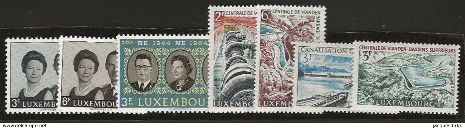 Luxembourg  .  Y&T   .   7  Timbres    .   **    .    Neuf Avec Gomme Et SANS Charnière - Nuovi