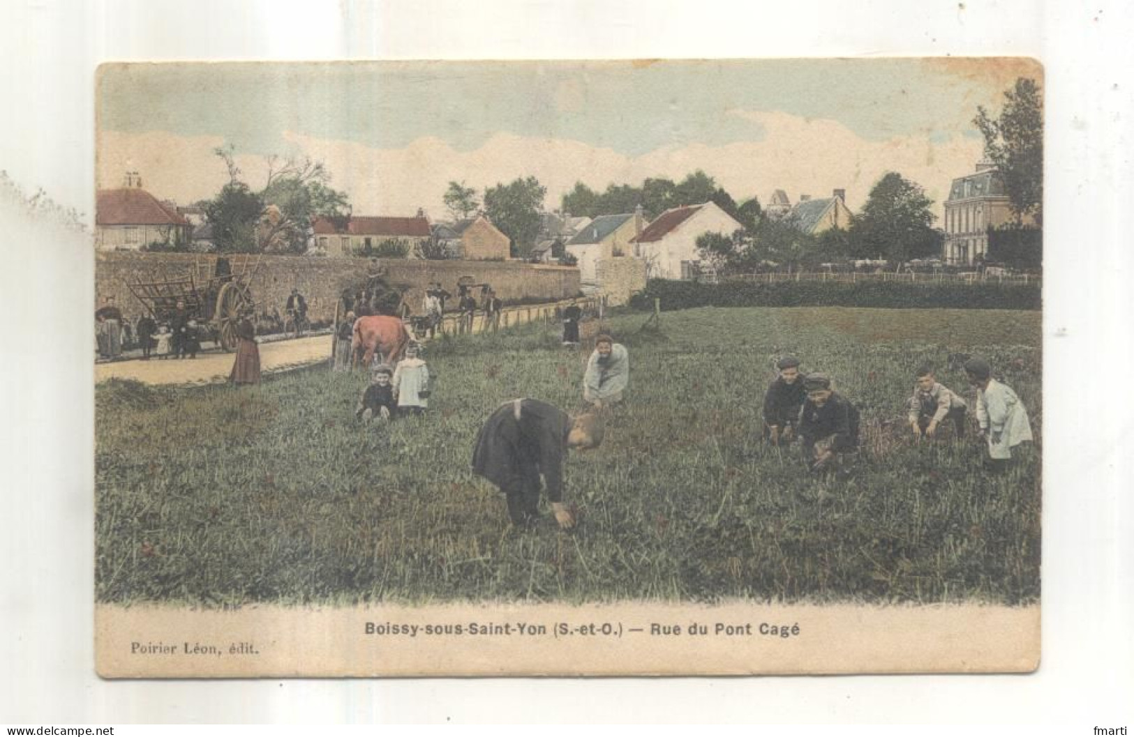 Boissy Sous Saint Yon, Rue Du Pont Cagé (CP Vendue Dans L'état) - Andere & Zonder Classificatie