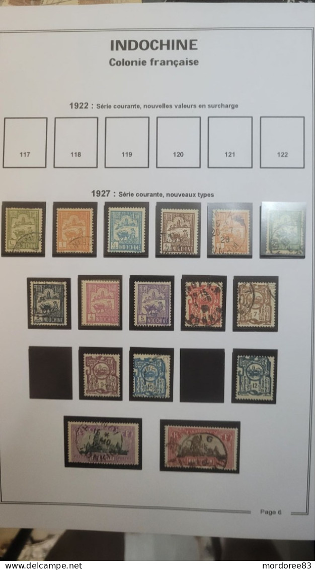 INDOCHINE YT 123 A 146 SAUF 134 + 137 OBLITERE 22 VALEURS 2 SCANS - Used Stamps