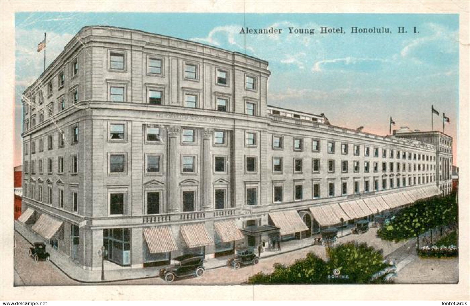 73955763 Honolulu Alexander Young Hotel Illustration - Other & Unclassified