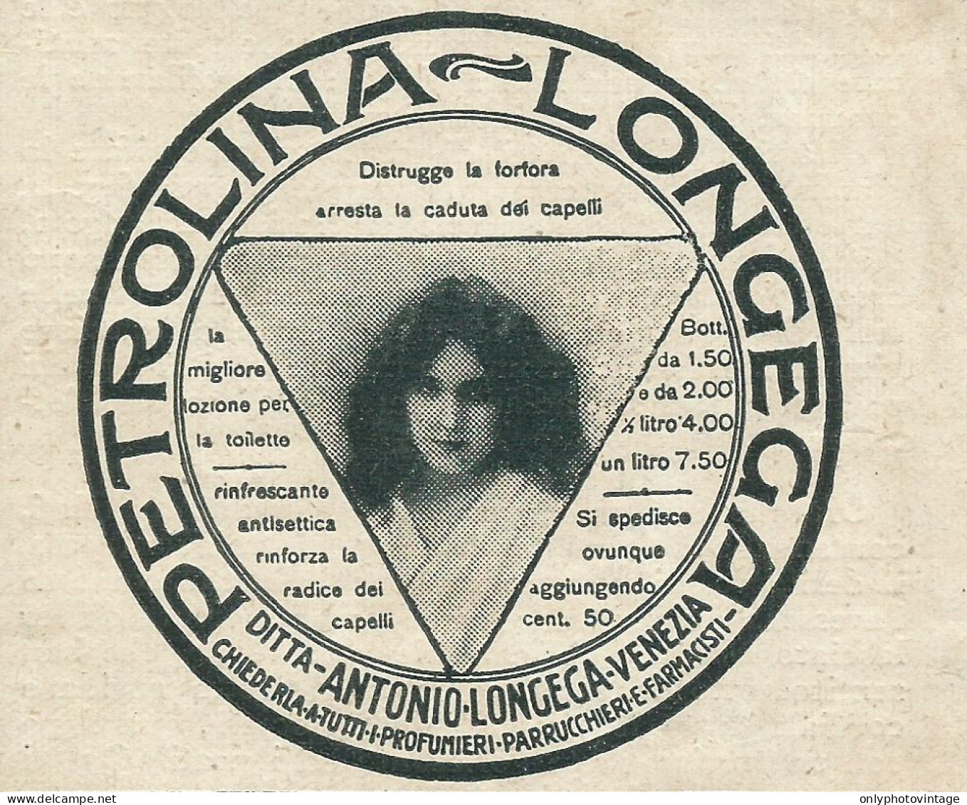 Petrolina LONGEGA - Pubblicità 1917 - Advertising - Pubblicitari