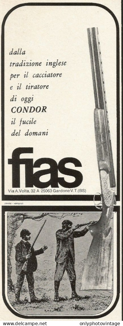 Condor FIAS Il Fucile Del Domani - FIAS - Pubblicità 1972 - Advertising - Advertising