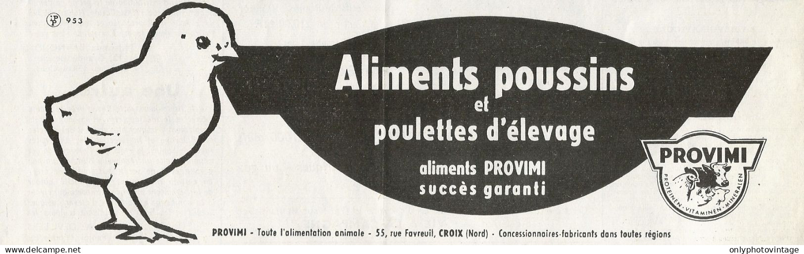 PROVIMI Alimentazione Per Pulcini - Pubblicità 1962 - Advertising - Advertising