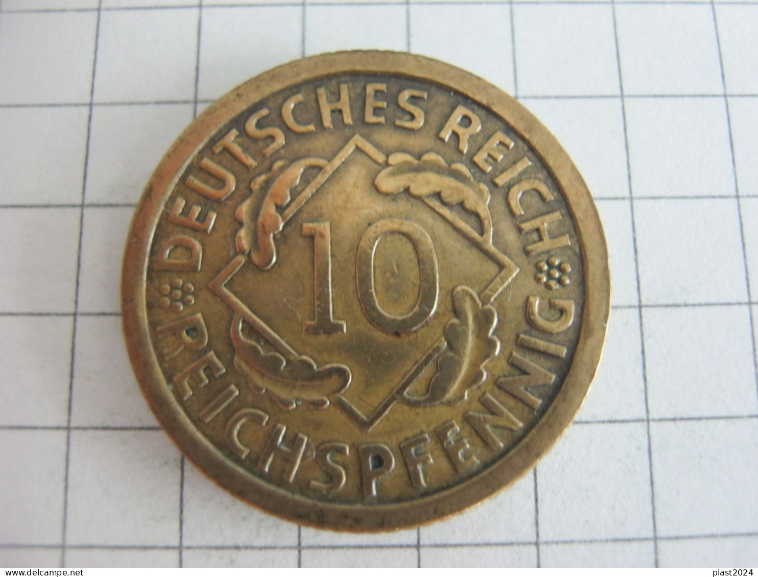 Germany 10 Reichspfennig 1936 F - 10 Rentenpfennig & 10 Reichspfennig