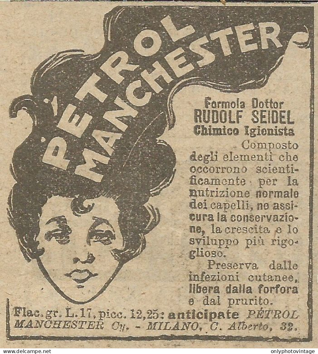 Petrol Manchester - Pubblicità 1924 - Advertising - Reclame