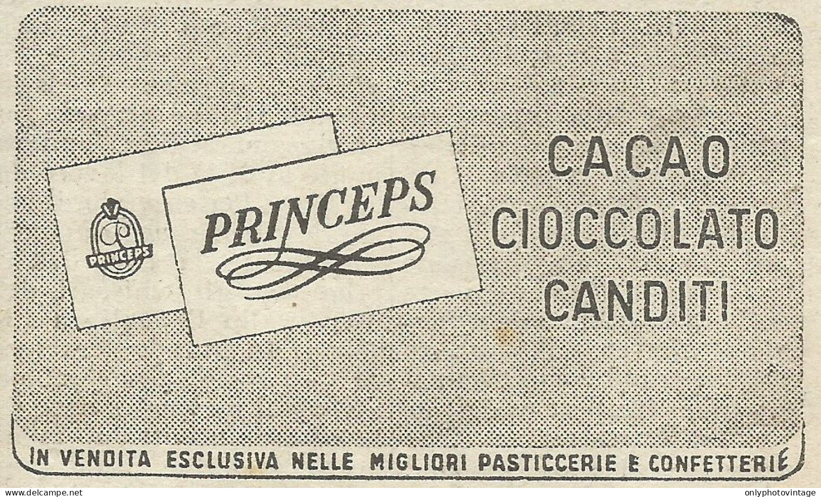 Cacao Princeps - Pubblicità 1948 - Advertising - Publicités