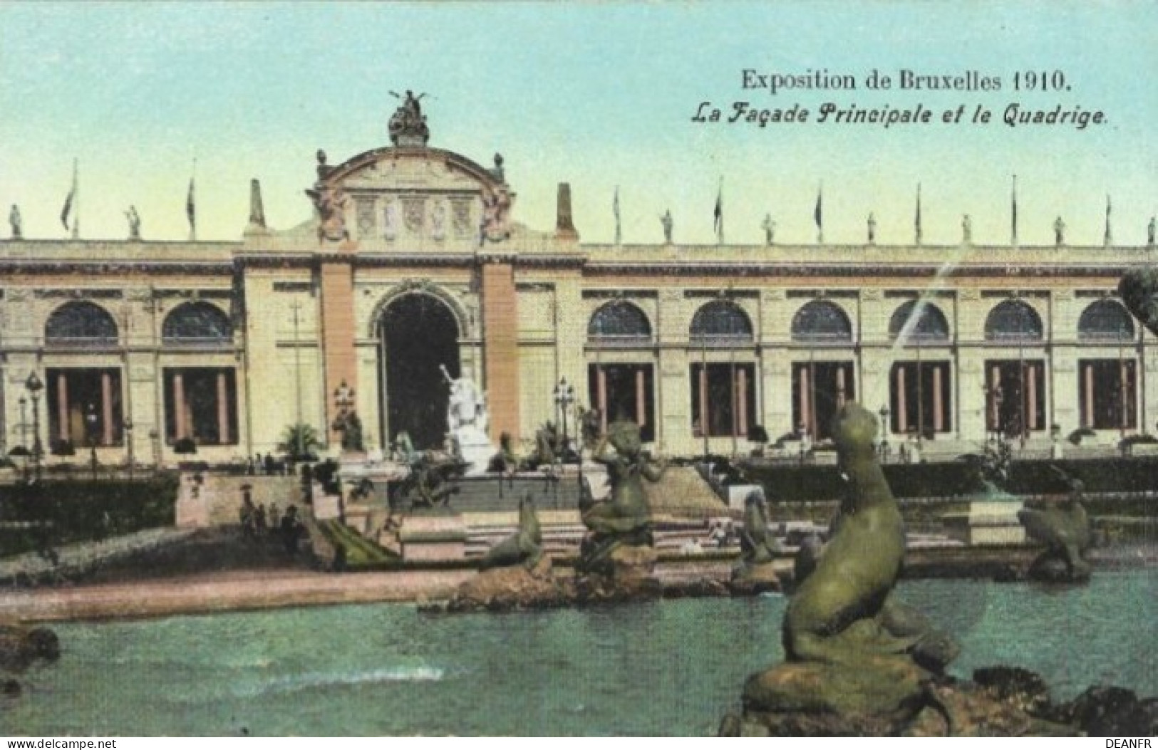 EXPOSITION De BRUXELLES 1910 : La Façade Principale Et Le Quadrige. Carte Impeccable. - Exposiciones Universales