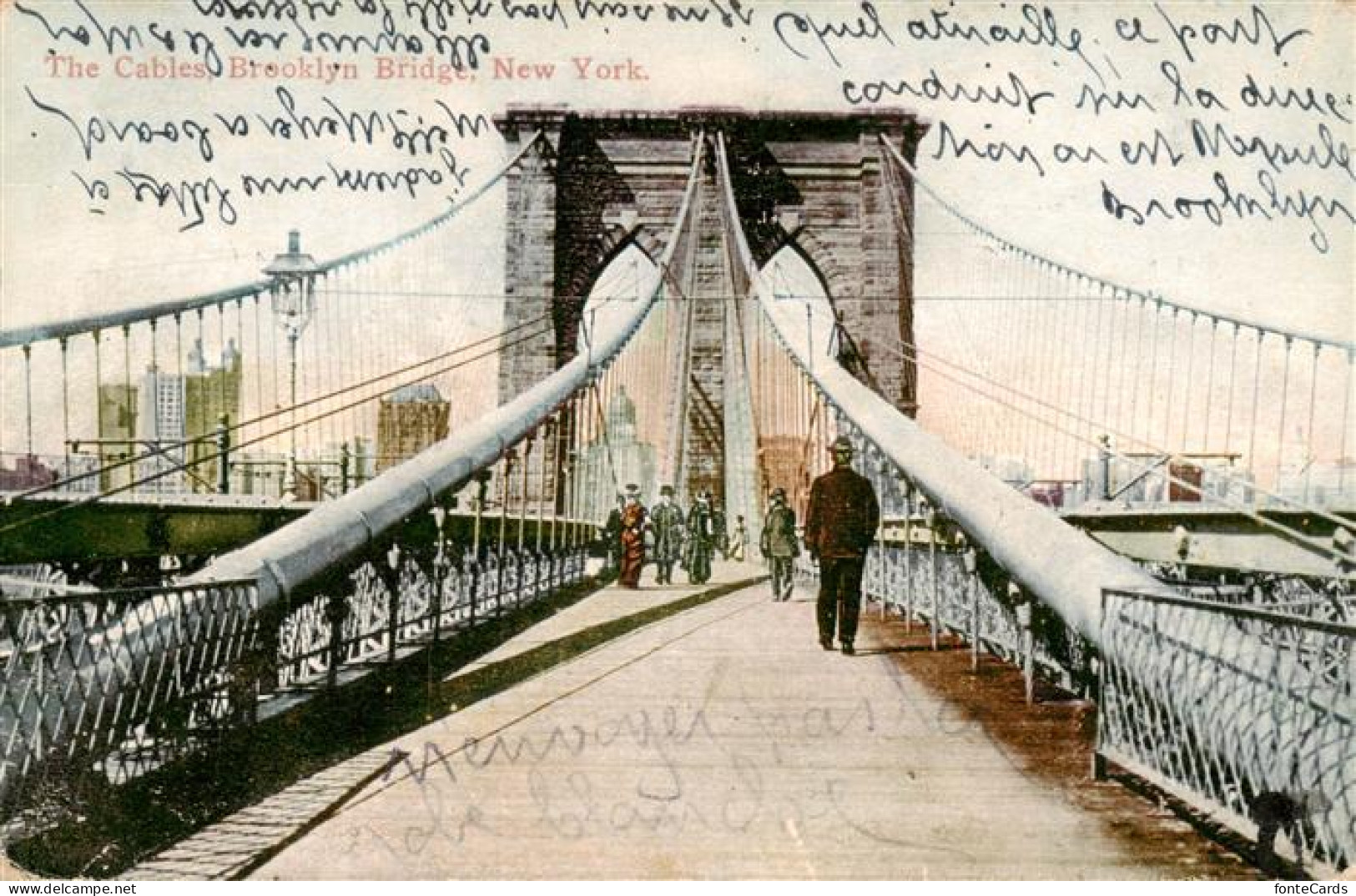 73955625 NEW_YORK_City_USA The Cables Brooklyn Bridge - Autres & Non Classés