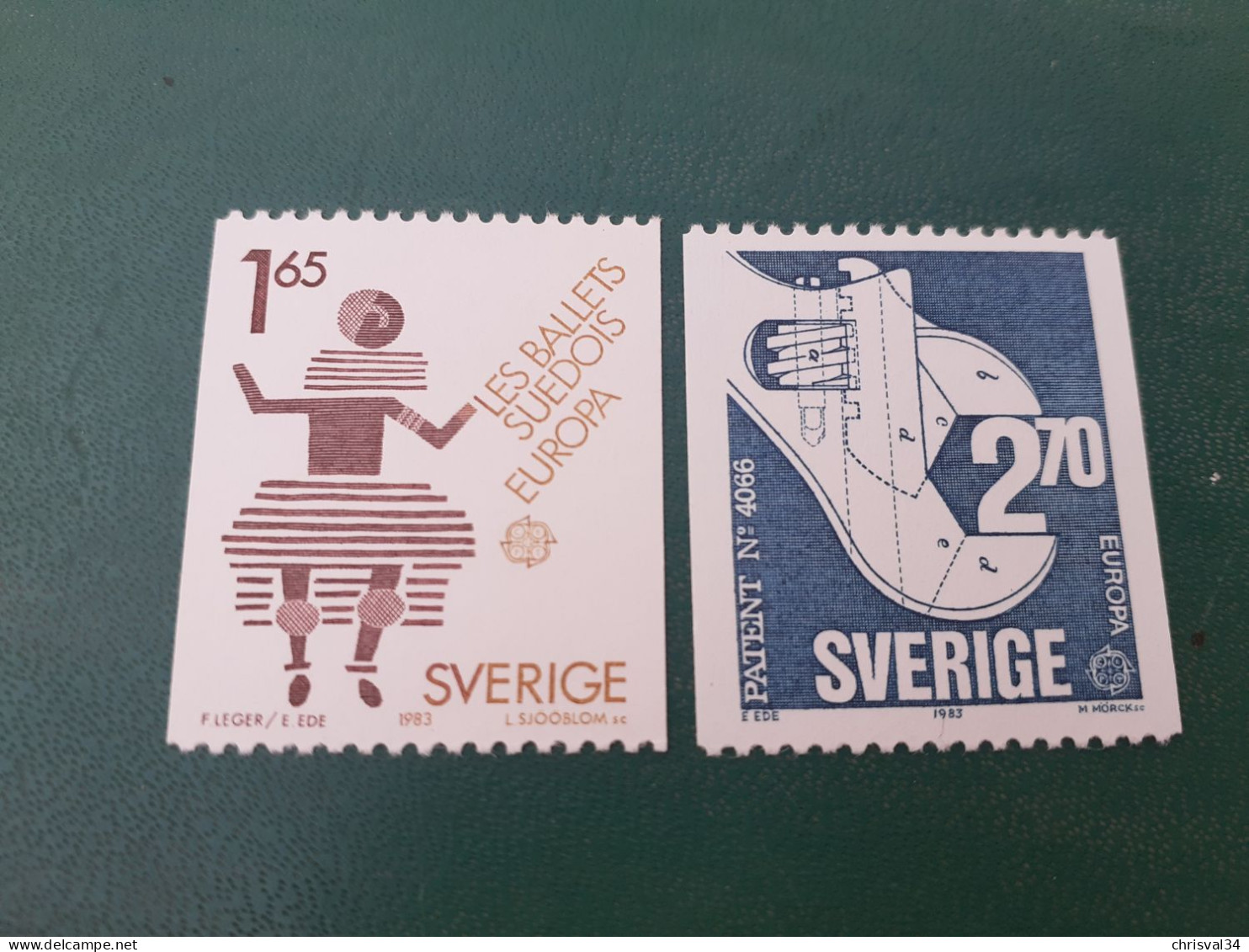 TIMBRES  SUEDE  ANNEE  1983    N  1219  /  1220        NEUFS  LUXE** - Nuovi