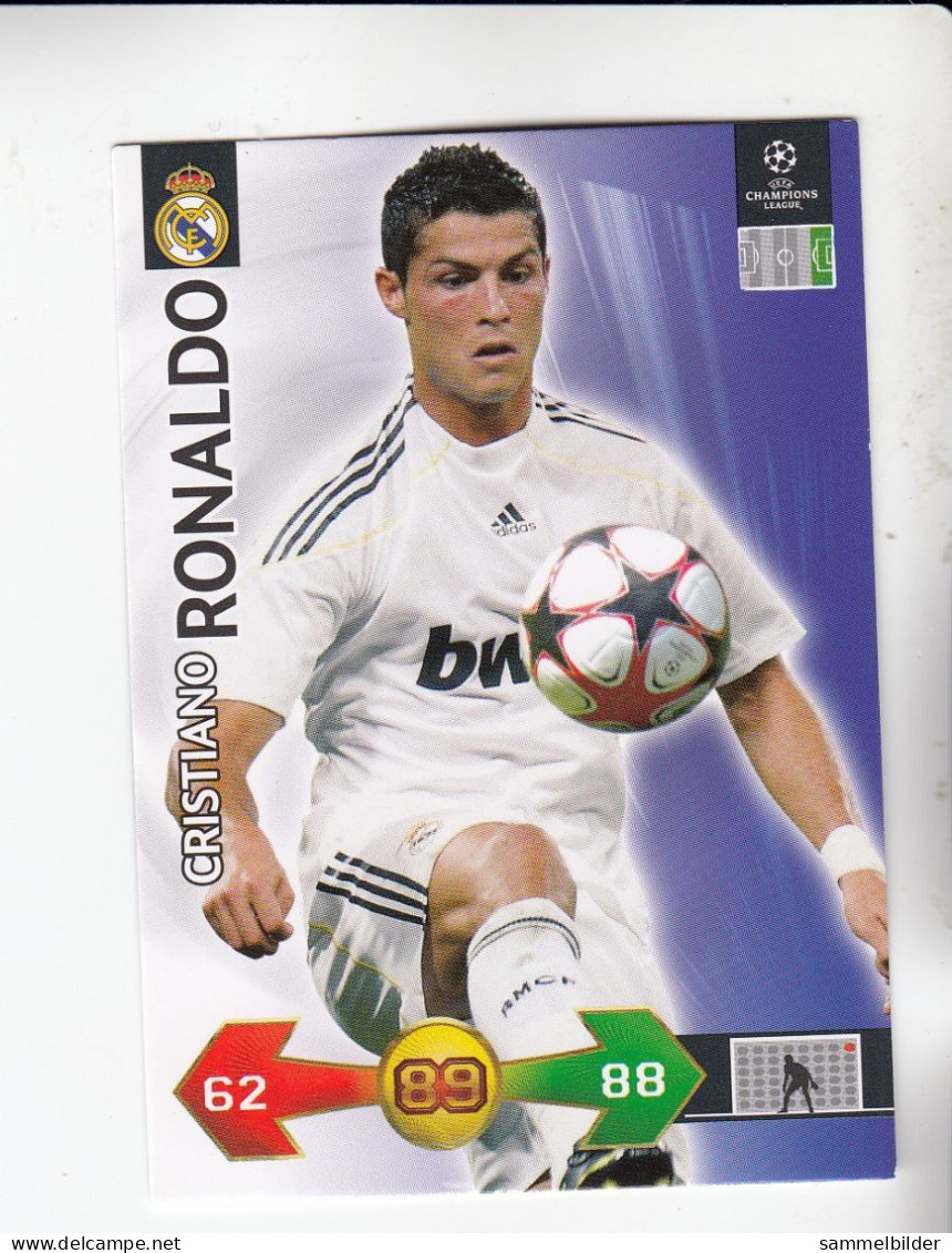 Panini Champions League Trading Card 2009 2010 Cristiano Ronaldo  Real Madrid - Andere & Zonder Classificatie