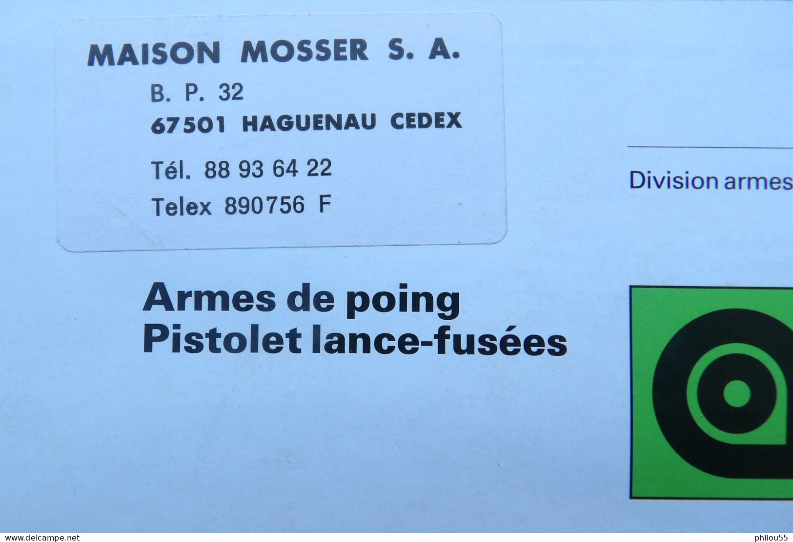 Depliant  4 Volets 67 HAGUENAU Maison MOSSER Armes De Poing Lance Fusees HECKLER & KOCK Obendorf - Frankrijk