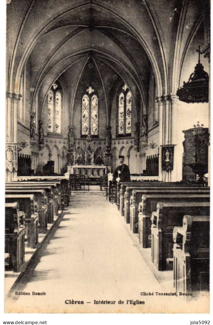 76 / CLERES - Intérieur De L'Eglise - Clères