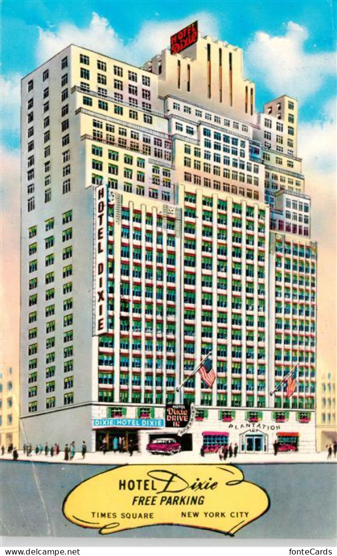 73952578 NEW_YORK_City_USA Hotel Dixie Illustration - Other & Unclassified