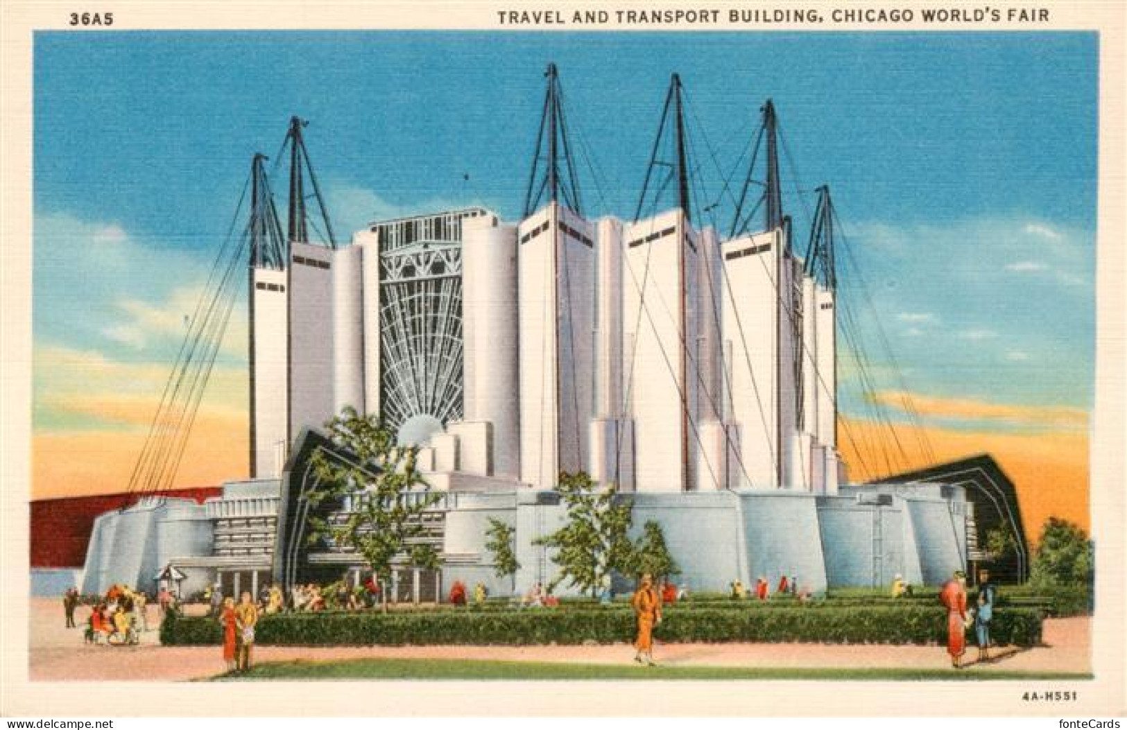 73952325 Chicago_Illinois_USA Travel And Transport Building Chicago World’s Fair - Andere & Zonder Classificatie