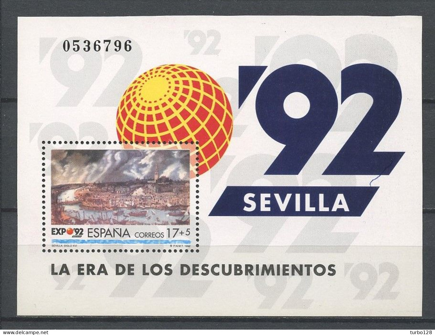 ESPAGNE 1992 Bloc N° 49 ** Neuf MNH Superbe C 0.90 € Exposition Universelle à Séville - Blokken & Velletjes