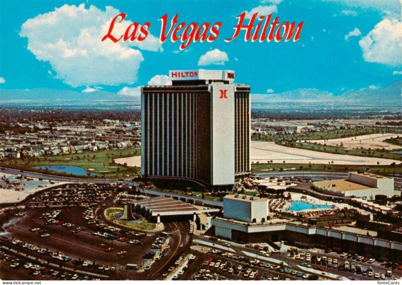 73951918 Las_Vegas_Nevada Hilton Hotel Fliegeraufnahme - Andere & Zonder Classificatie