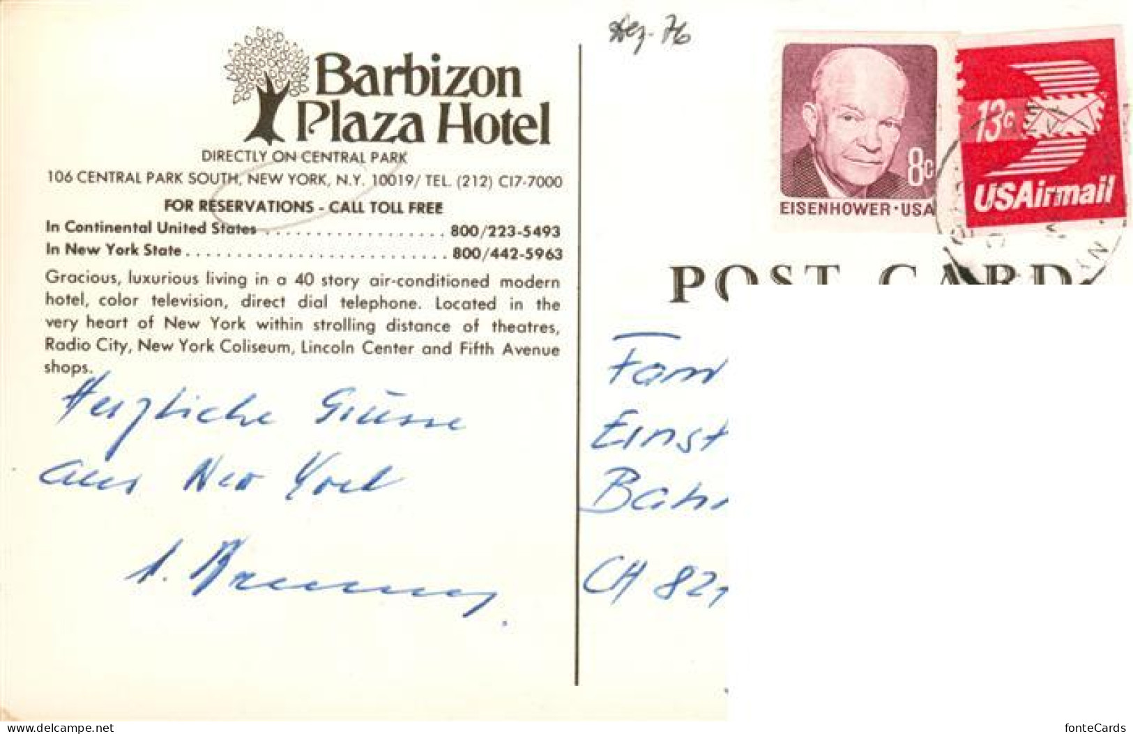 73918023 New_York_City Barbizon Plaza Hotel - Autres & Non Classés
