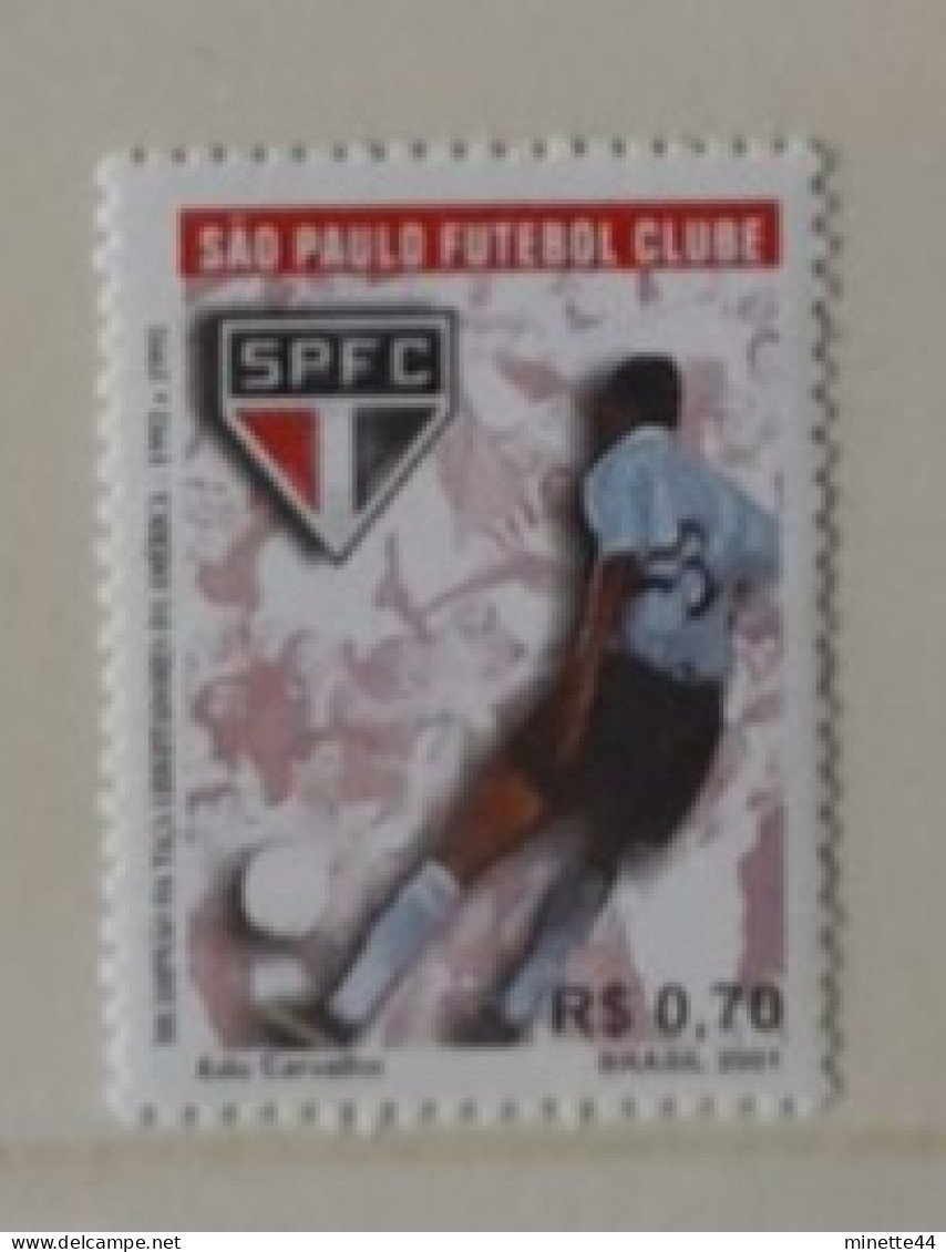 BRESIL BRASIL  2001  MNH**   FOOTBALL FUSSBALL SOCCER CALCIO VOETBAL FUTBOL FUTEBOL FOOT FOTBAL - Neufs